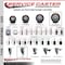 Service Caster 5'' Maroon Polyurethane Wheel Swivel 7/8'' Square Stem Caster Set 2 Brakes, 4PK SCC-SQ20S514-PPUB-MRN-PLB-78-2-S-2 - alternate 5